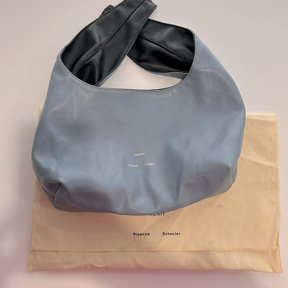 Merit Proenza Schouler vegan leather makeup bag